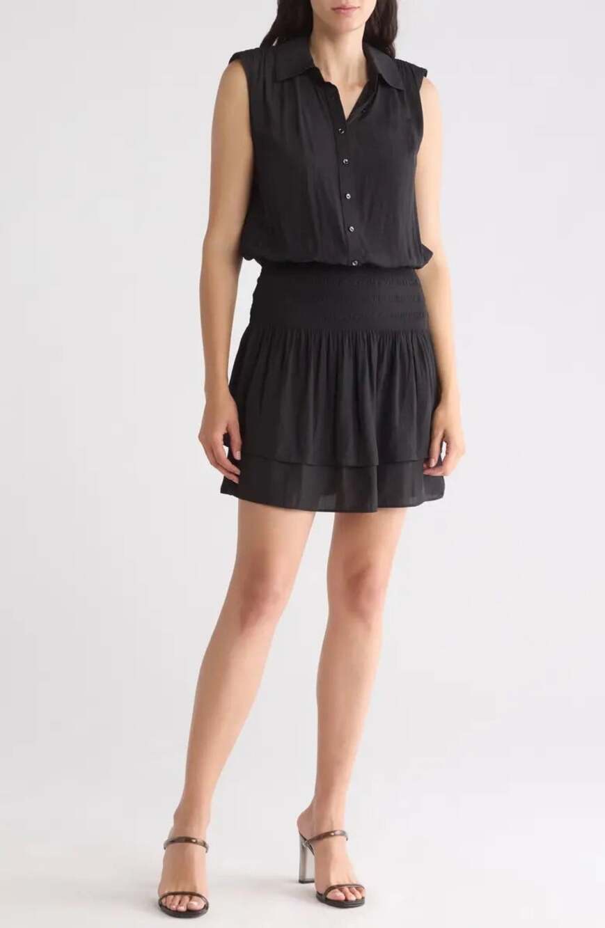 Ramy Brook Smocked Shirt Dress